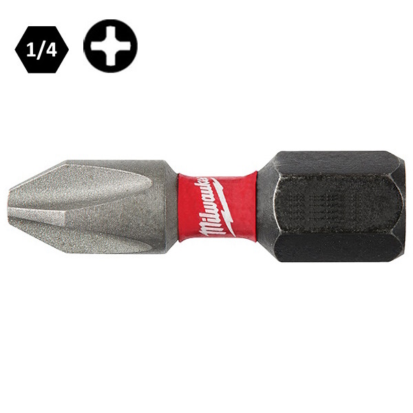 Milwaukee Inserti Bits per Viti a Croce Phillips PH da MM25